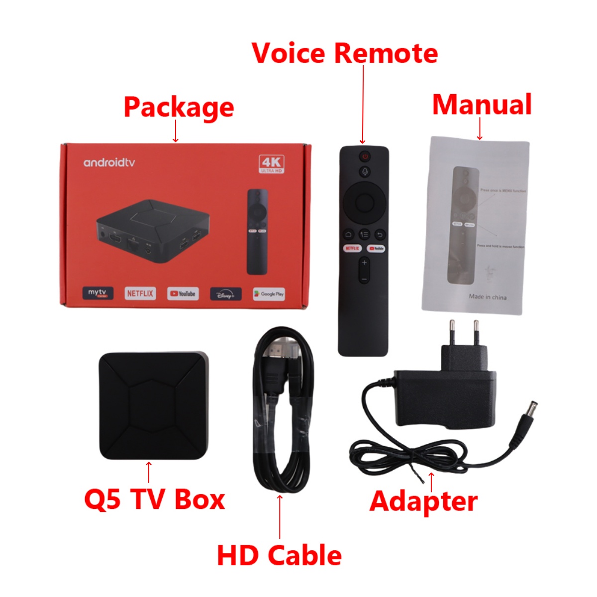 Q5 IPTV BOX 2G+8G Dual Band Wifi